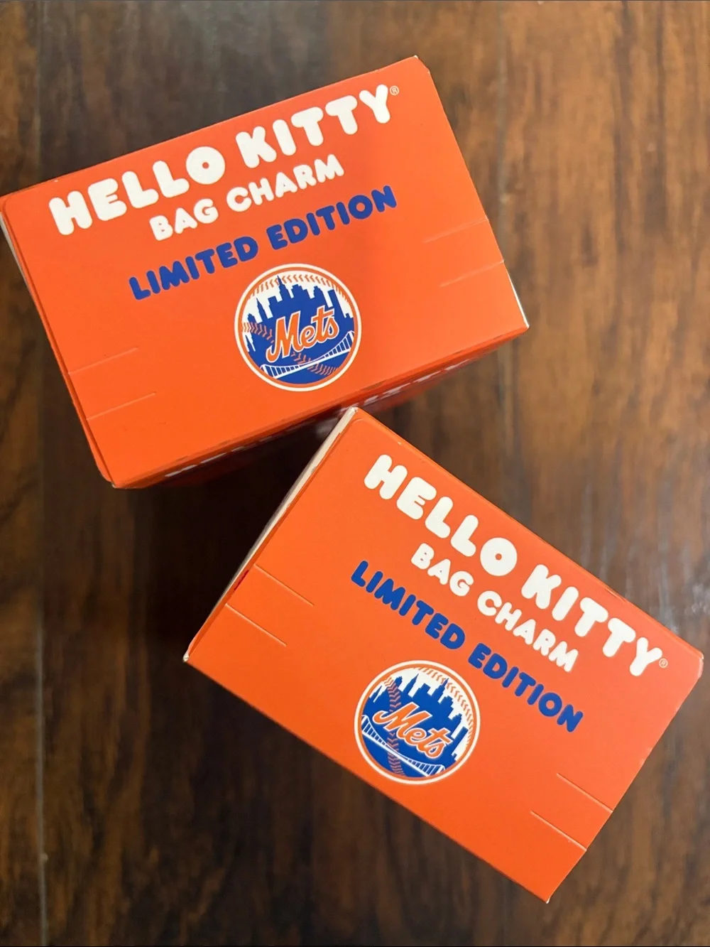Hello Kitty NY METS Limited Edition Bag Charm -STADIUM GIVEAWAY- SET OF 2 (